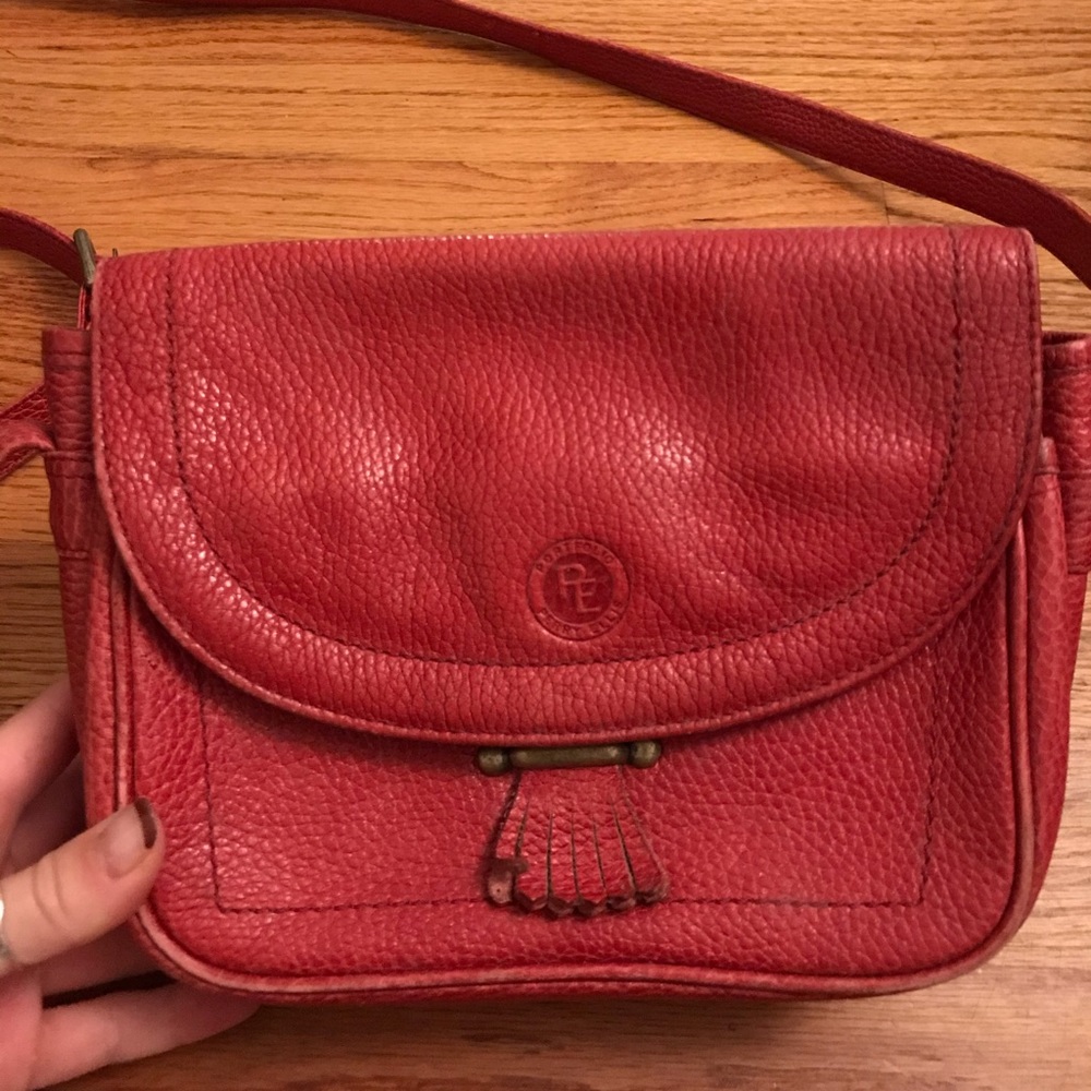 Vintage Perry Ellis Leather Crossbody